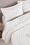 Mariva Nordic Double Bohemian Tufted Bedspread Set 240X250 cm (Cream) - 3