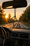 Metal ✨   Dog Lineart ✨ Rearview Mirror Ornament Metal Car Hanging Ornament with Motif, Rearview Mirror Accessory, Car Mirror Ornament, Vehicle Accessory, Car Ornament, Auto Accessory - 2