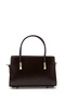 Gold Detail Fixed Strap Women's Crossbody Bag Siena Brown