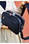 Women's Black 3 Compartment Adjustable Long Strap Shoulder Bag I Tm4003kombin - 6