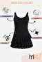 Tesmay Frilly Strap Dress Swimsuit Water Repellent Slip - 5
