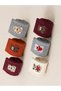 6 Pairs of Teddy Cotton Sports College Tennis Socks