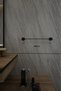 Bathroom Accessory Set, Black, Flat Towel Holder, Covered Toilet Paper Holder, Robe Holder, Whether Adhesive or Mountable - 4