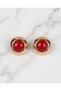 Belluvia Gold Edged Round Acrylic Earrings - 4
