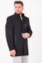 Ezel Mock Neck Chest Button Men's Melton Coat 432 - 6