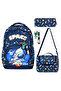 Space Astronaut 2 Patterned Triple Boys' Primary School School Bag Set (Bag Thermal Lunch Bag Pencase) - 3