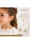 Xuping Tarnish Resistant Steel Heart Model Children's Gold Hoop Earrings - 2
