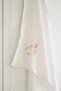 Rabbit and Girl Embroidered Muslin Baby Blanket - 90X90 cm - 4