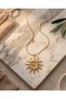 Antique Sun Steel Necklace - 8