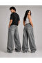 Antique Gray Washed Unisex Large Size Baggy Jeans - 2
