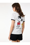 Snoopy Licensed Cotton Short Sleeve Crew Neck T-Shirt with Back Print - 3
