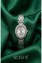 Belluci Women's Steel Watch Silver Color Oval Case with Stones Vintage Old Money Luxury Elegant Stylish Women's Wristwatch 2026 - 3