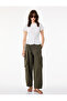 Ribbed Short Sleeve Crew Neck Wrinkled Slim Fit Blouse
