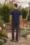 Summer Short Sleeve 100% Cotton Men's Pajama Set - Father's Day Special Series - 3