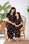 Plus Size Short Sleeve Milan Shirt Pajama Set- Mother Daughter Pajama Set - 4