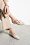 Fisher Beige Buckle Detailed Women's Shoes