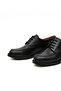 Lace-Up Women's Loafer Shoes Genuine Leather Rubber Sole - 5