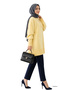 Yellow Crew Neck Oversized Knitwear Tunic - 4