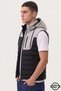 Zra model new season detachable hooded stand collar water and cold proof inflatable vest - 4