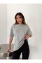 Perforated Washed T-Shirt - Gray - 5