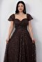 Strpalez Collar Beaded Midi Dress Ecr5826 - 2