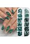 3D Multi-Shape Nail Rhinestones Kit, Emerald Green Flat Back Gems for DIY Art - 7