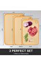 3-Piece Double Sided Cutting Board Set, BPA Free Separate Raw & Cooked, 3 Sizes - 5