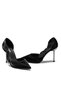 High Heeled Stone Embroidered Bow Buckle Nubuck Women's Evening Dress Shoes 820 - 6