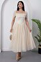 Heart Collar Tulle Dress with Gloplu Bal208