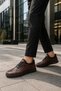 Juno Genuine Leather Lace-Up Men's Daily Classic Casual Shoes - 3