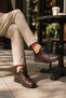 Juno Genuine Leather Lace-Up Men's Daily Classic Casual Shoes - 2
