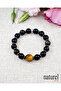 Original Obsidian Tiger's Eye 10mm Natural Stone Bracelet - 4