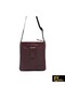 Unisex Burgundy Genuine Leather Messenger Bag 792300721-1