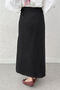 Asymmetrical Ruffle Skirt 2325 - Black - 4