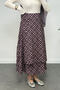 Tied Plaid Skirt 0092 - Mürdüm