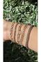 Women's silver color 5-piece bracelet set