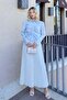 Shirt with Gathered Front Detail 81181 - Baby Blue - 2