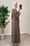 Sultan Basic Dress 0001 - Kestane - 5