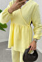Cross Tie Kimono Set 43457 - Yellow - 4