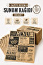 200 Pieces of Self-Adhesive Oil-Proof Paper |   Vintage Newspaper Pattern Presentation Paper |   Mixed Pattern