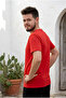 Unisex 2 Thread Love Letter Printed T-Shirt Shorts Set - 5