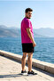 Unisex 2 Thread Love Letter Printed T-Shirt Shorts Set - 4