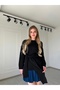 Crew Neck Belted Oversized Sweater - 4