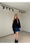 Crew Neck Belted Oversized Sweater - 5