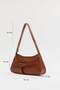 Taba D60 Buckle Detailed Zippered Minimal Design Modern Style Daily Women's Shoulder and Baguette Bag - 2