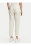 Women's High Waist Denim Fabric Ankle Length Pocket Detail Ecru Jeans - 2