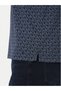 Men's Monogram Mk Logo Detailed Short Sleeve Navy Blue Polo Collar T-Shirt - 5
