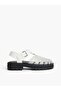 Women's Brand Logo Stylish Looking Comfortable Sole Suitable for Daily Use White1 Sandals