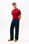 Men's Regular Fit Round Neck Cotton Short Sleeve Red T-Shirt - 2