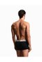 Men's Flexible Cotton Boxers with Logo Detail and Elastic Waistband, Pack of Three, Black - 3